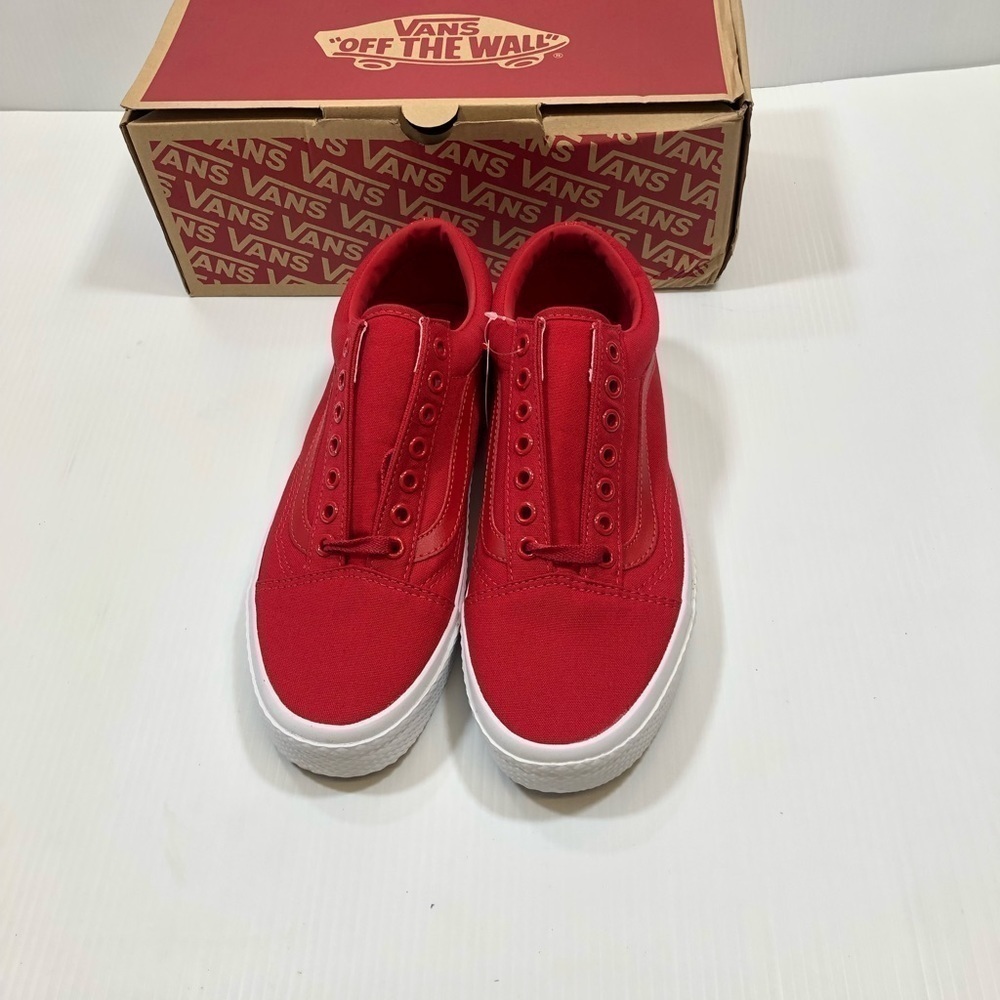 VANS Old Skool waffle Wall Racing Red/true Shoes 9 - Picture 11 of 14
